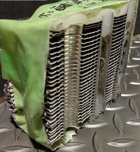 SUS製熱交換器ウォータージェット切断